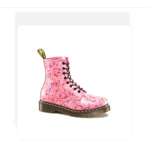Dr Martens 1460W Pink Little Flowers Boots
